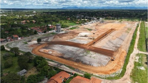 Área em Horizonte onde será construída a nova fábrica da J. Macêdo. Foto: Divulgação