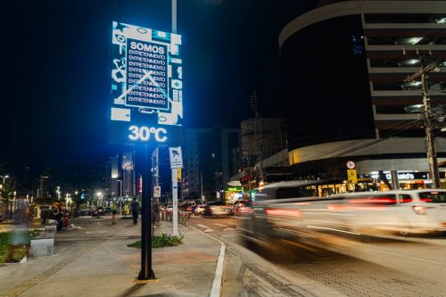 Tela da francesa JCDecaux em Fortaleza. Foto: Divulgação